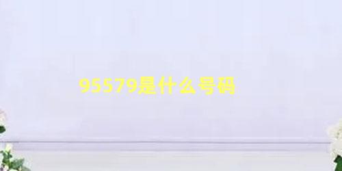 95579是什么号码