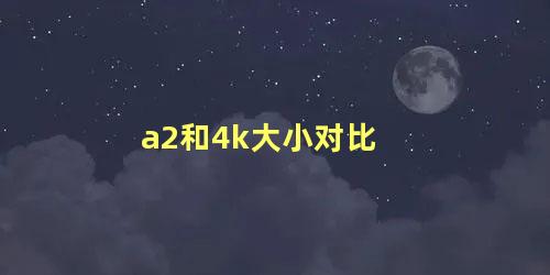 a2和4k大小对比