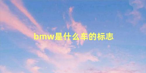 bmw是什么车的标志