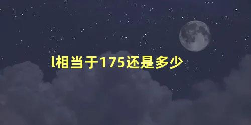 l相当于175还是多少