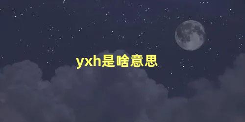 yxh是啥意思