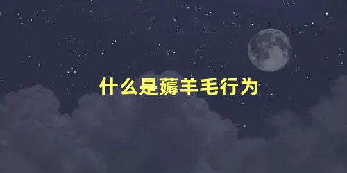 什么是薅羊毛行为