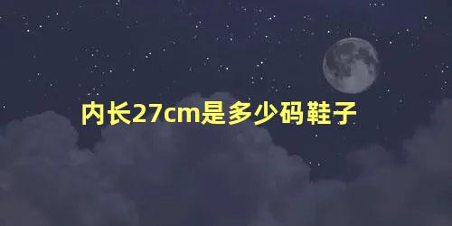 内长27cm是多少码鞋子