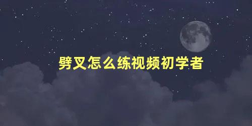 劈叉怎么练视频初学者