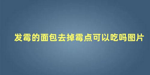 发霉的面包去掉霉点可以吃吗图片