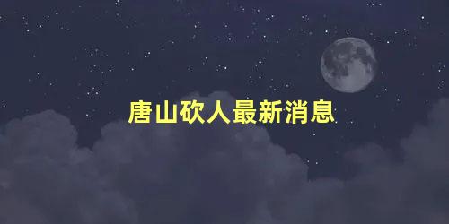 唐山砍人最新消息