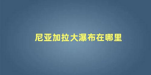 尼亚加拉大瀑布在哪里