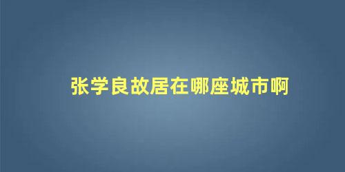 张学良故居在哪座城市啊