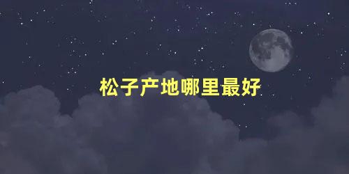 松子产地哪里最好