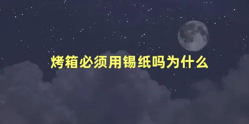 烤箱必须用锡纸吗为什么