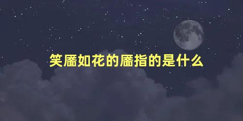 笑靥如花的靥指的是什么