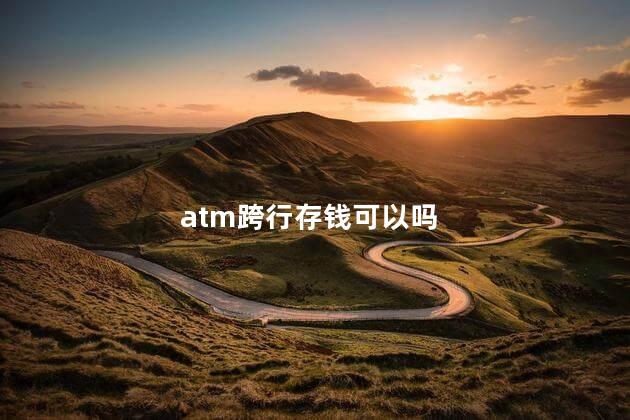 atm跨行存钱可以吗