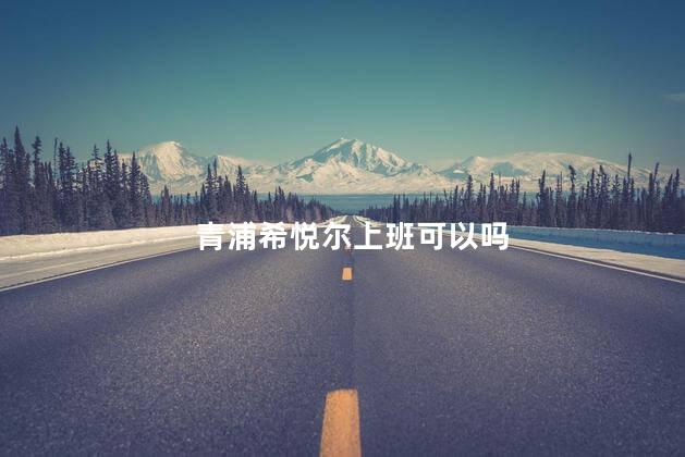 青浦希悦尔上班可以吗