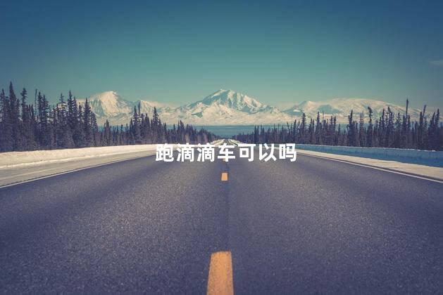 跑滴滴车可以吗