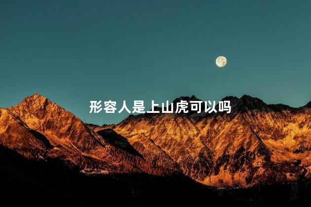 形容人是上山虎可以吗