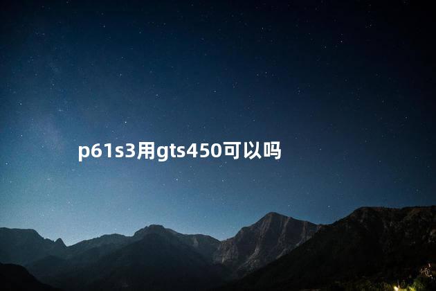 p61s3用gts450可以吗