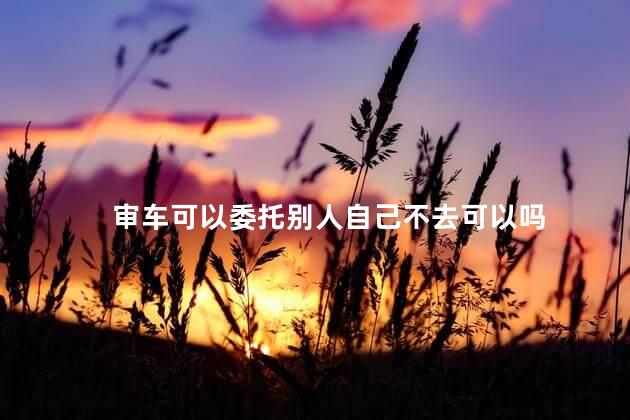 审车可以委托别人自己不去可以吗