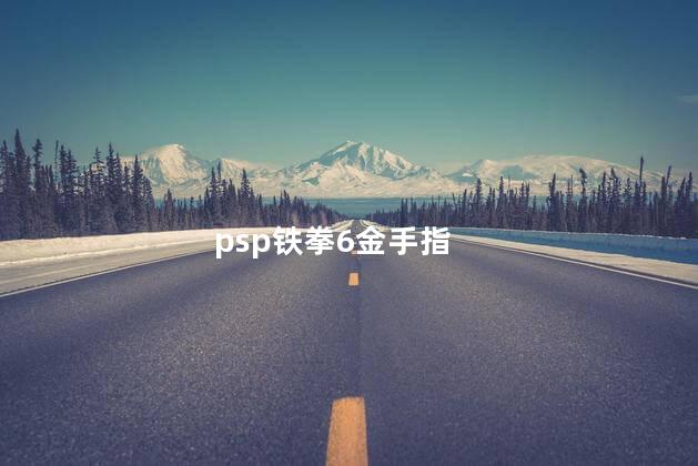 psp铁拳6金手指