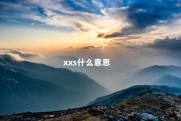 xxs什么意思