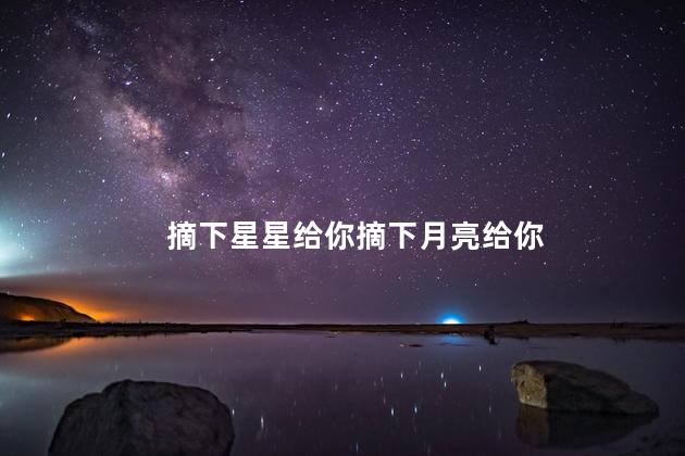 摘下星星给你摘下月亮给你