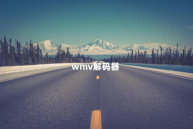 wmv解码器