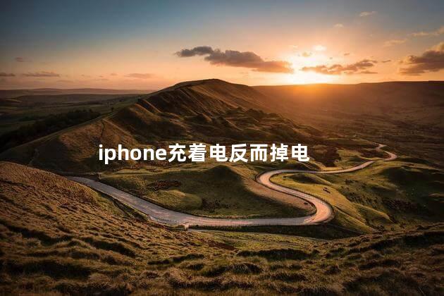 iphone充着电反而掉电