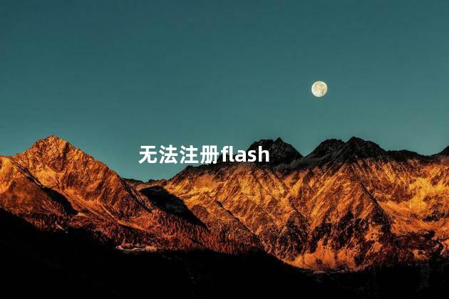 无法注册flash