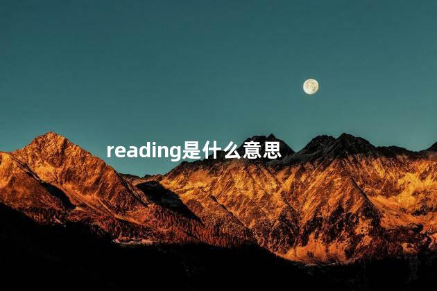 reading是什么意思