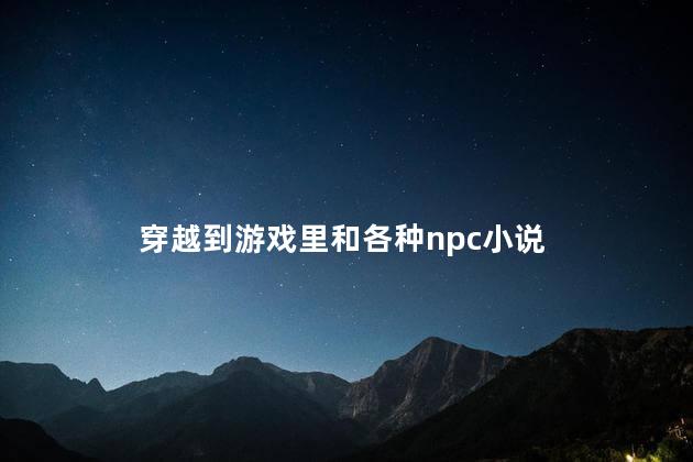 穿越到游戏里和各种npc小说